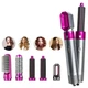 Стайлер 5в1 HAIR BRUSH Styler для различных типов волос, с функциями придания объема, выпрямления, укладки + кейс для хранения, фиолетовый - изображение 10