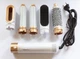 Фен-щетка мультистайлер для волос Hot Air Styler 5в1, 1000 Вт, 5 насадок для разных типов укладок, с кейсом, белый - изображение 8