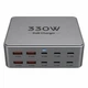 Зарядний пристрій 330W GaN, 10 портів (6×USB-C + 4×USB-A), AS330W - зображення 2