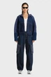 Жіноча темно-синя куртка джинсова Hooded track G-Star RAW S D26292,D934 - зображення 2