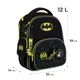 Шкільний набір 5 в 1 на зріст 130-145 см Kite Education DC Batman (рюкзак, пенал, сумка для взуття, ланчбокс з наповненям, пляшка) - изображение 2