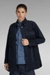 Жіноча темно-синя сорочка вельветова Regular BF G-Star RAW S D23552,D411 - зображення 1