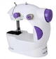 Портативная швейная машинка с 2 режимами скоростей, Mini Sewing Machine, 4 в 1, с подсветкой от сети + педаль, белая - изображение 3