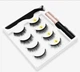 Магнітні накладні вії Magnetic Eyeliner and Eyelashes, набір 4 пари + магнітне підведення, розмір 1-4, чорні - зображення 8