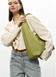 Женская сумка Хобо со съемным кошельком из экокожи SAMBAG Оливковый (54450341637) - изображение 5