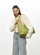 Женская сумка Хобо со съемным кошельком из экокожи SAMBAG Оливковый (54450341637) - изображение 8