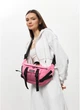 Большая женская тканевая поясная сумка бананка SAMBAG Розовый (5456038721) - изображение 6