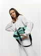 Большая женская тканевая поясная сумка бананка SAMBAG Мятная (5457038721) - изображение 8