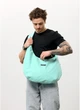 Чоловіча велика тканинна сумка Хобо з відділенням для ноутбуку SAMBAG М'ятний (5486035854) - зображення 6
