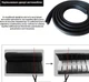 Универсальный автомобильный уплотнитель двери Rubber Seal Strip (1 метр) 17х18х37 мм - изображение 4
