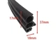 Универсальный автомобильный уплотнитель двери Rubber Seal Strip (1 метр) 17х18х37 мм - изображение 3