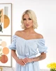 Жіноча літня сукня з рукавом-ліхтариком та паском Uaclothes 50 Блакитний (like37871-183021358) - изображение 2