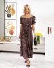 Жіноча літня сукня з рукавом-ліхтариком та паском Uaclothes 50 Коричневий (like37873-183041358) - зображення 2