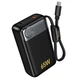Зовнішній аккумулятор HOCO Q53 Skillful PD65W power bank(12000mAh) Black - зображення 3