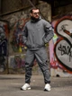 Костюм мужской C.P. Company серый ТР6073 tactical street, куртка и штаны карго S - изображение 1