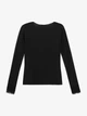 Джемпер однотонный женский GENUA G01117-0007 S Черный shop (2000999550508) - изображение 4