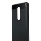 Чехол для телефона OnePlus 8 карбоновый противоударный с высокими бортами черный - изображение 4