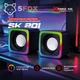 Комп'ютерна акустика колонки для пк XTRIKE ME SK-201 |3Wx2, 3.5mm+USB, RGB підсвітка| - зображення 2