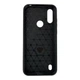 Чехол для телефона Motorola E6i карбоновый противоударный с высокими бортами черный - изображение 2