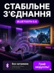 Бездротовий джойстик геймпад PS4 Doubleshock з подвійною вібрацією джойстик для приставки та комп'ютера wireless controller Bluetooth Black - зображення 3