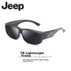 Велосипедные очки JEEP, спортивные солнцезащитные очки, можно надевать поверх очков с диоптриями, поляризованные солнцезащитные очки для мужчин для походов, рыбалки и активного отдыха. - изображение 2