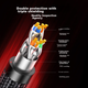 Кабель Ethernet UGREEN Cat8, чиста мідь, екранований, гігабітний, 8-жильний, патч-корд, 3 м, модель 80432 - зображення 6