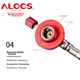 Портативная газовая плита ALOCS для приготовления пищи на открытом воздухе, съемная ветрозащитная мощная горелка, походное снаряжение, головка плиты для дикой природы. - изображение 6