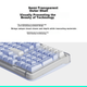 Logitech ALTO KEYS K98M Amber Series Налаштовувана бездротова механічна клавіатура зі штучним інтелектом, гарячою заміною, мармурові перемикачі, синьо-фіолетовий колір, 98 клавіш - зображення 5