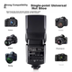 Вспышка Godox TT520II для горячего башмака, совместима с камерами Canon, Nikon и Sony, подходит для использования на открытом воздухе, универсальный тип (с синхронизатором). - изображение 3