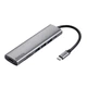 Док-станция расширения ThinkPad Lenovo Type-C, адаптер USB-C на HDMI, гигабитный порт Ethernet RJ45, быстрая зарядка PD, слот для SD/TF-карт, совместима с ноутбуками Apple, док-станция расширения LC07-H - изображение 1