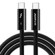 Кабель ULT-Unite USB Type-C - USB Type-C Thunderbolt 5 120 Гбит/с 240 Вт 1.2 м - изображение 1