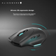Ігрова миша Alienware AW620M, ергономічна дворежимна бездротова макромиша 2.4G для правшів, для офісу та кіберспорту, світлові ефекти RGB, магнітне відскок, подарунок на День святого Валентина, біла - зображення 4