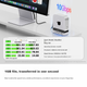 ORICO Macmini M4 Expansion Dock корпус для жорсткого диска конвертер M.2 настільний накопичувач вертикальна підставка док-станція аксесуар MiniDock (жорсткий диск не входить до комплекту) - зображення 4
