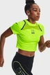 Жіночий салатовий топ Run Anywhere Crop SS Under Armour M 1376816-369 - зображення 2