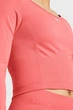 Жіночий кораловий лонгслів UA Train Seamless LS Under Armour LG 1379150-811 - изображение 3