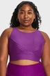 Жіночий фіолетовий топ UA Infinity Pintuck Mid Under Armour L 1376883-580 - изображение 3