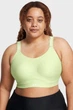 Жіночий салатовий топ UA Infinity High 2.0 Bra Under Armour S D-DD 1384112-384 - зображення 1