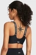 Жіночий чорний топ UA Infinity High Zip 2.0 Bra Under Armour L A-C 1384118-001 - изображение 2