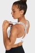 Жіночий білий топ UA Infinity High Zip 2.0 Bra Under Armour XL A-C 1384118-100 - изображение 3