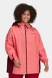 Жіноча водонепроникна куртка Adidas Terrex GORE-TEX Paclite HF8718 вітровка туристична з капішоном рожева з червоним Розмір 4XL - зображення 2
