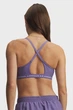 Жіночий фіолетовий топ Crossback Low Bra Under Armour MD 1386424-520 - зображення 2