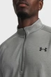 Чоловіча сіра спортивна кофта UA Tech Textured 1/2 Zip Under Armour MD 1382797-709 - изображение 2