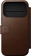Etui z klapką Nomad Modern Leather Folio Magsafe do iPhone 17 Pro Brązowe (856504014186) - obraz 1