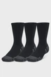 Чорні шкарпетки (3 пари) UA Performance Tech Crew Under Armour 3pk - зображення 1