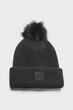 Жіноча чорна шапка Halftime Ribbed Pom-BLK Under Armour OSFM 1373098-001 - изображение 1