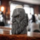 Держатель для пивных банок / пивная кружка в виде головы Кратоса God of War - изображение 2