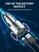 Автомобильный Bluetooth FM-трансмиттер Mohard BC61 5.3, PD 30W + QC3.0, адаптер в прикуриватель, hands-free - изображение 2