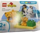 Конструктор LEGO DUPLO Сімейство диких тварин: пінгвіни та леви 10 елементів (10442) (955555914835580) - Уцінка - зображення 2