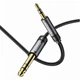 Кабель ESSAGER Jack Cable AUX 3.5mm to 6.5 (6.35) mm Adapter Audio Jack Cable 1.2M F-F (EYPMM-XL0G-P) - изображение 3