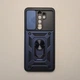 Ударопрочный чехол CamShield Ring для Xiaomi Redmi Note 8 Pro противоударный бампер синий - изображение 1
